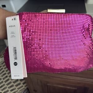 Aqua Markle Mesh Frame Shoulder Bag $98 Retail NWT New - Bloomingdale's